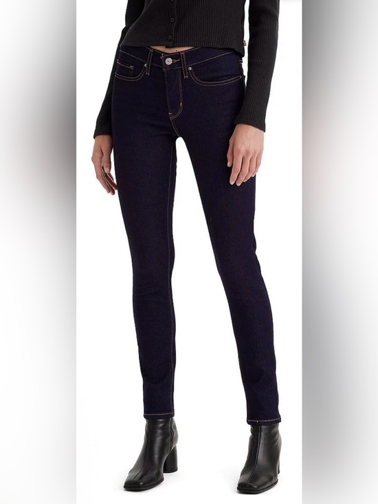 Levi's Denim - Levi's 311 Shaping Skinny Jeans in Dark Indigo with Contrast Stitching